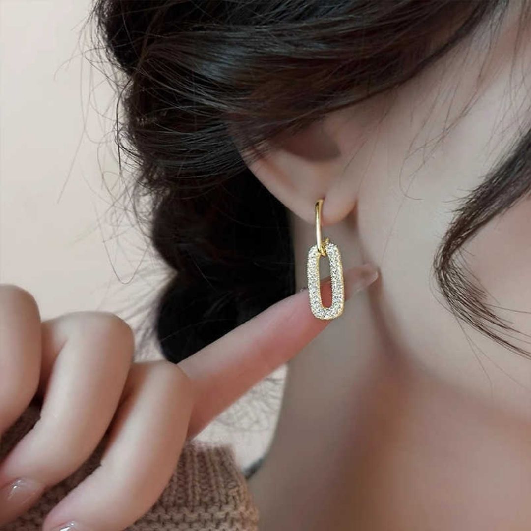 Celestial Glow Links Drop Earrings