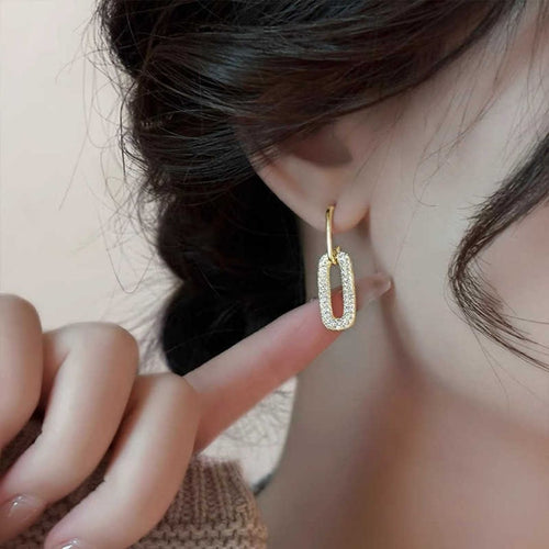 Celestial Glow Links Drop Earrings