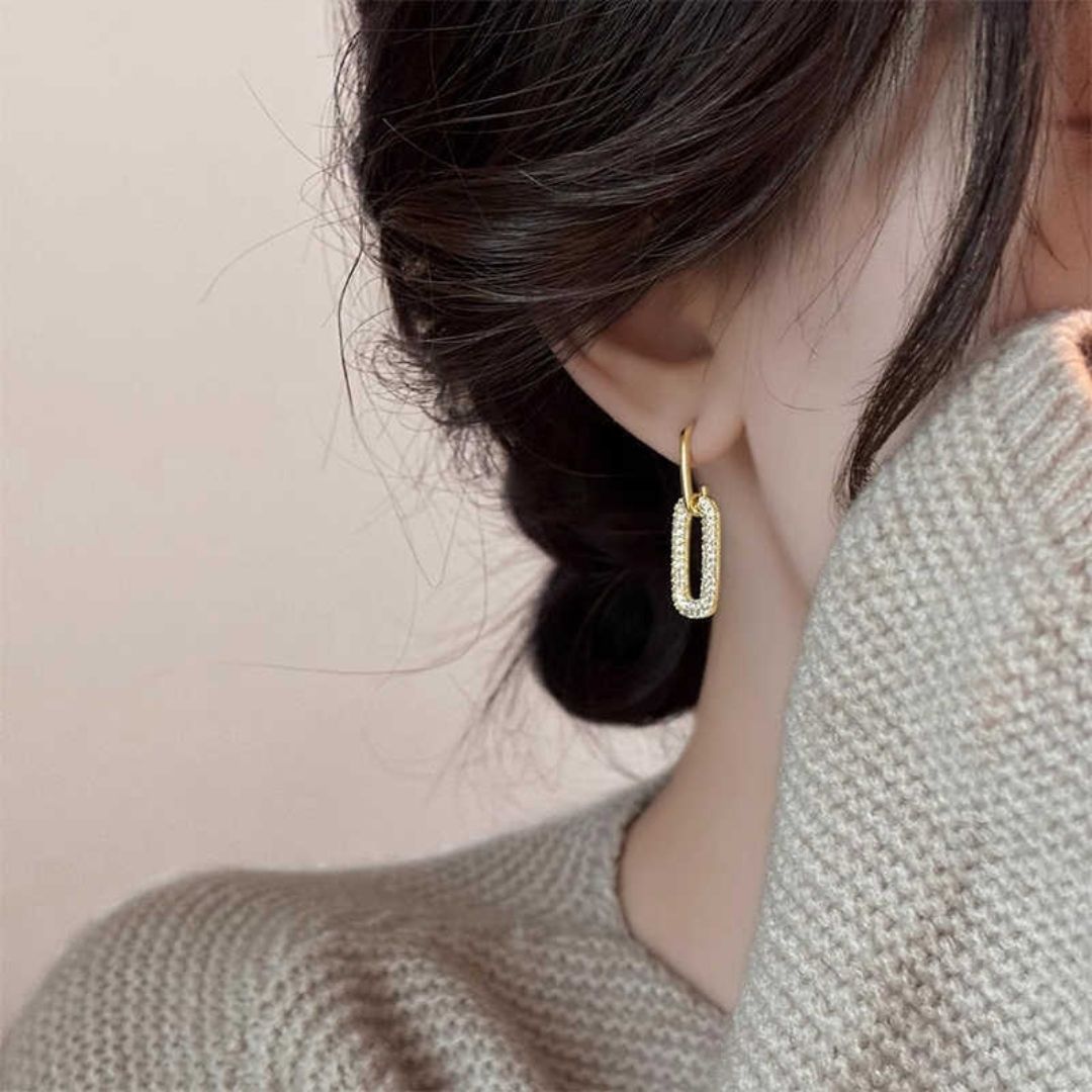Celestial Glow Links Drop Earrings