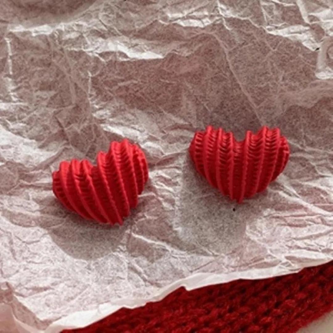 Coloured Heart  Earrings