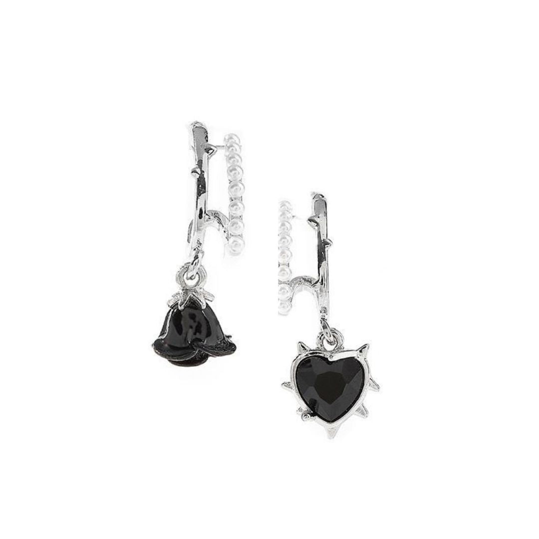 Midnight Rose Drops Earrings