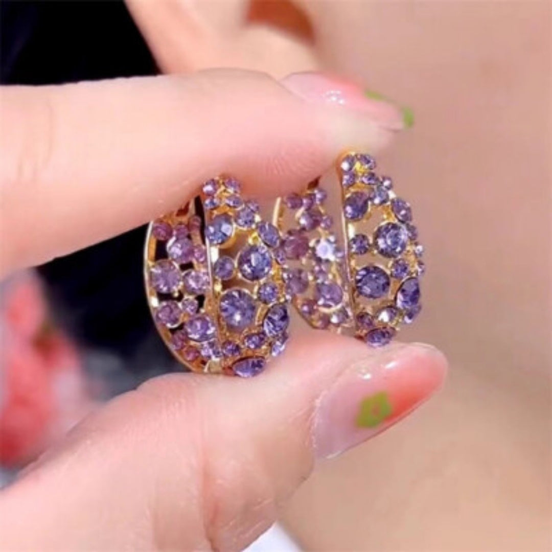 Grapevine Zircon Clusters Earrings