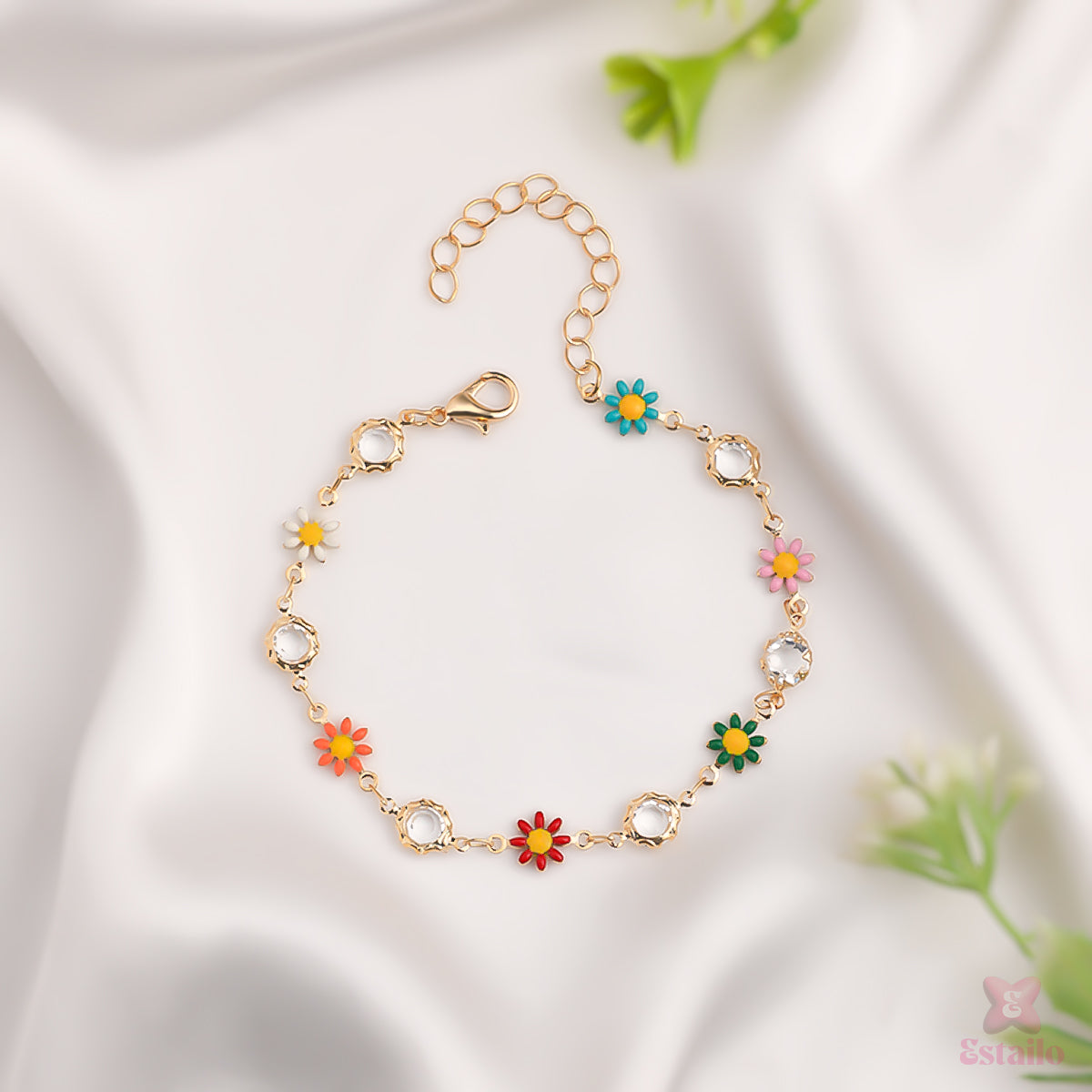 Daisy Delight Floral Bracelet