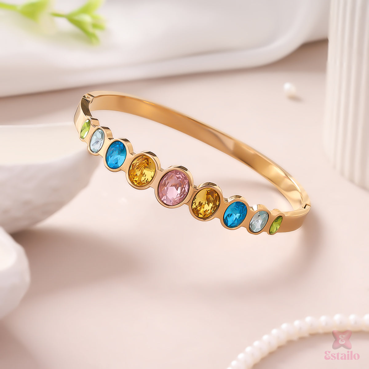 Multi-Colored Gemstone Bracelet