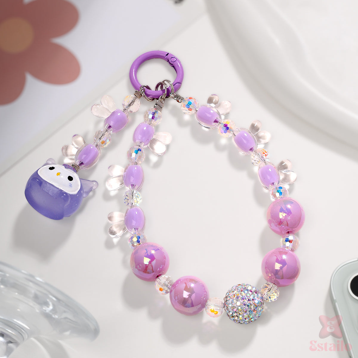 Glitzy Orb  Phone Charm