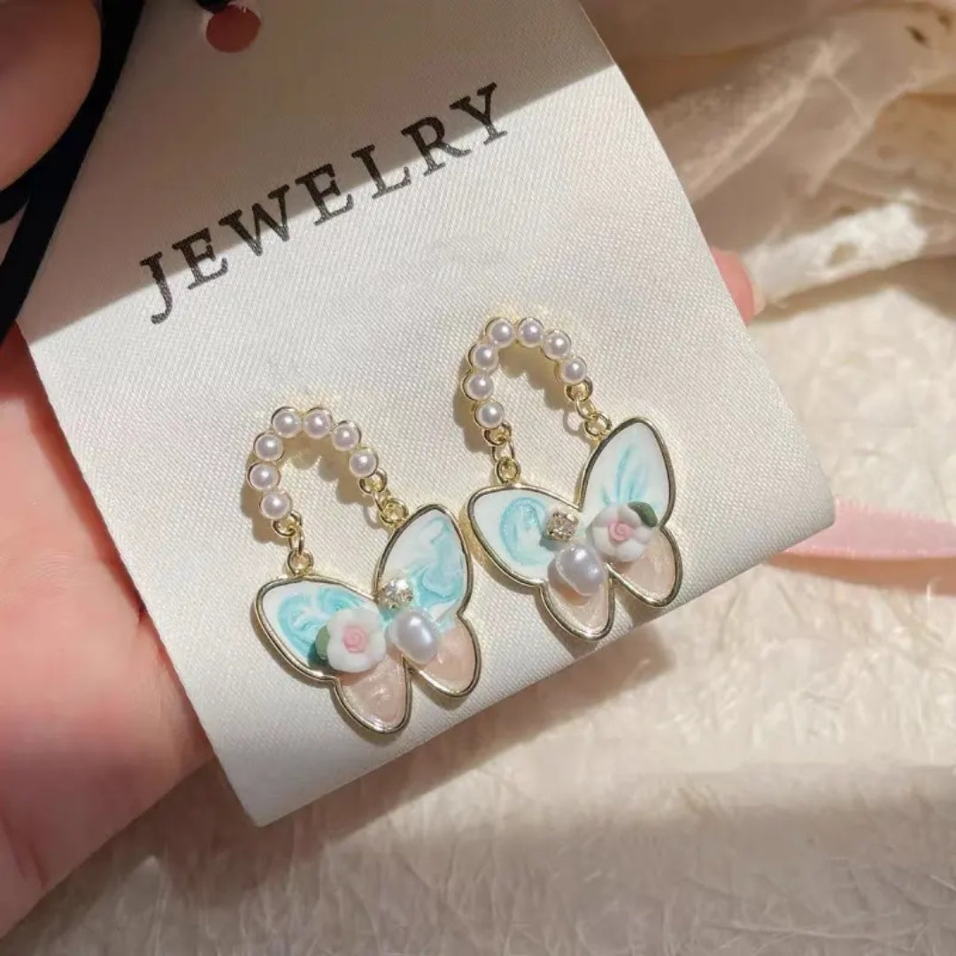 Chrysalis Pearl Drops Earring