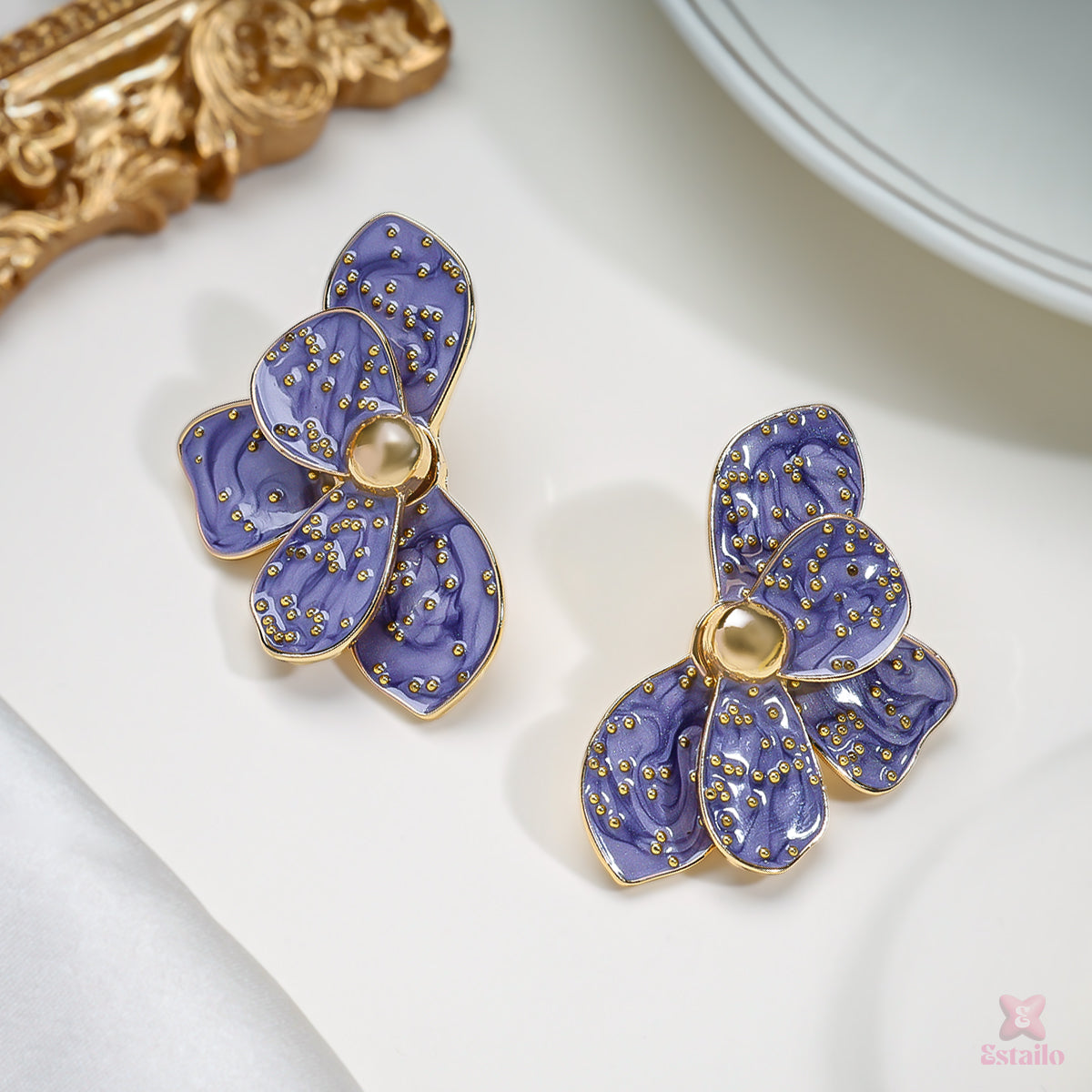Violet Bloom Earrings