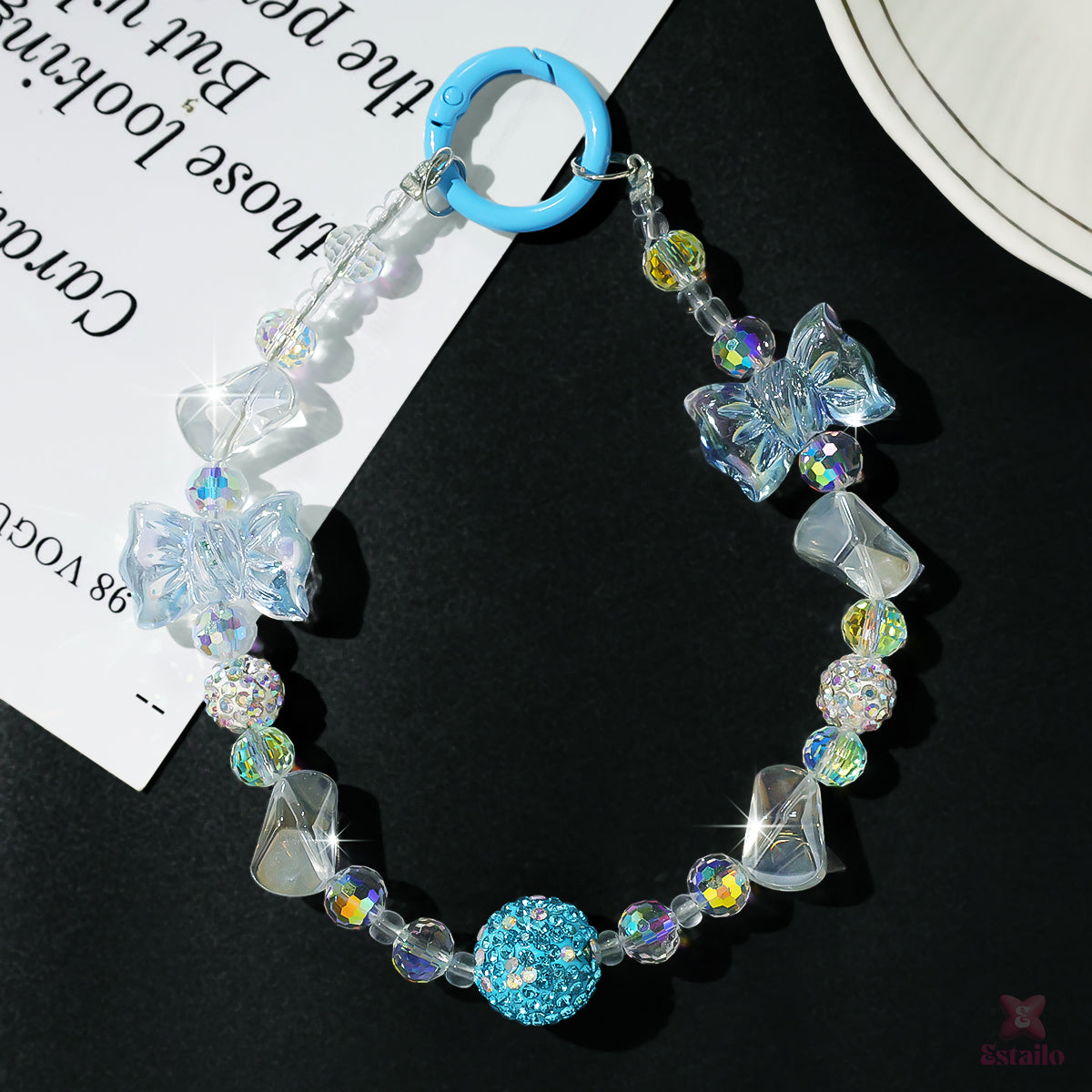 Flutter Blue Phone Charm