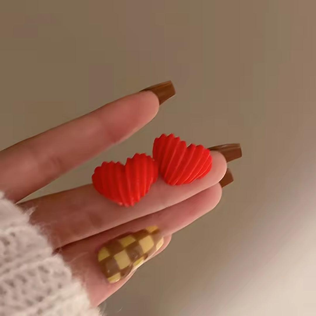 Coloured Heart  Earrings