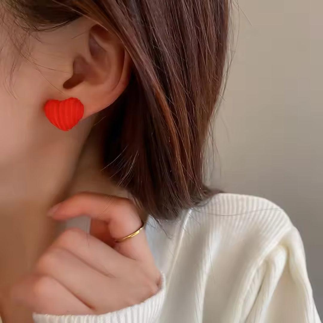 Coloured Heart  Earrings