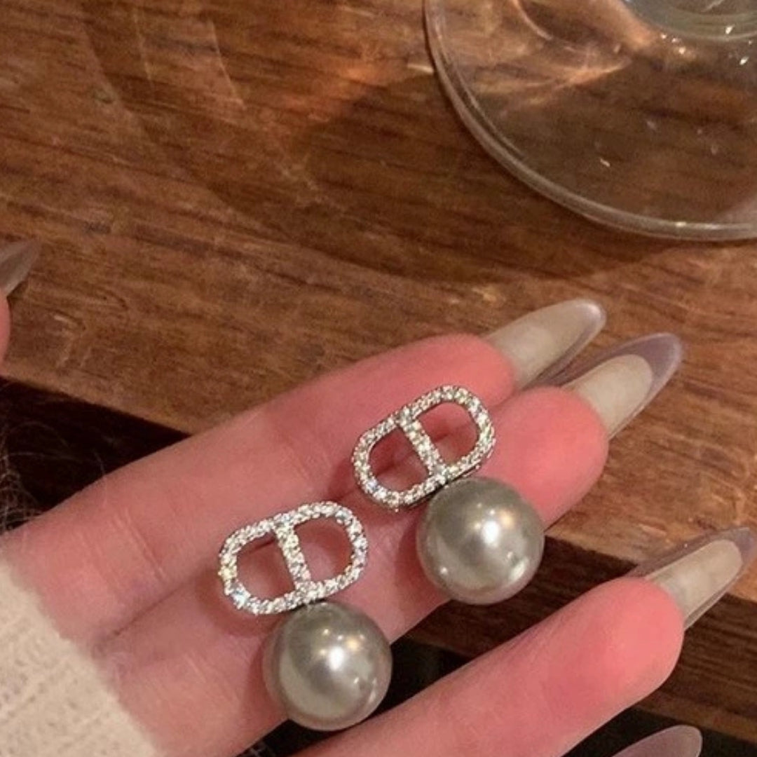 Haute Gris Pearl Earrings
