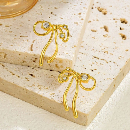 Shinny Twirl Knot Earrings