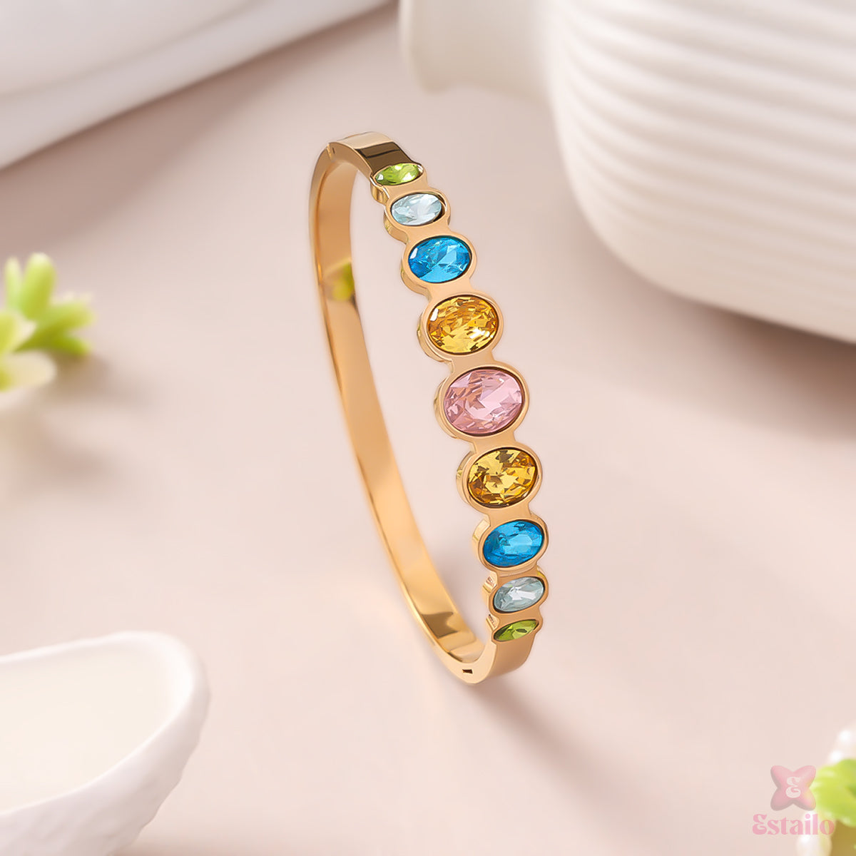 Multi-Colored Gemstone Bracelet