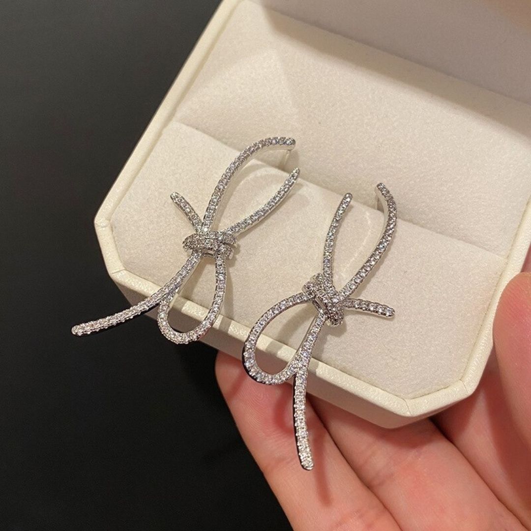 Knotty Glitter Earrings