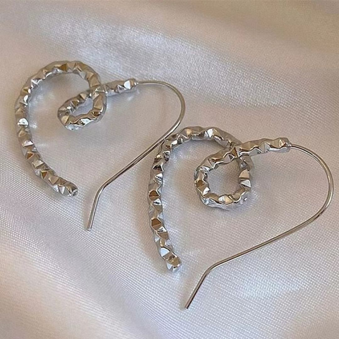 Linear Ripple Studs Earrings