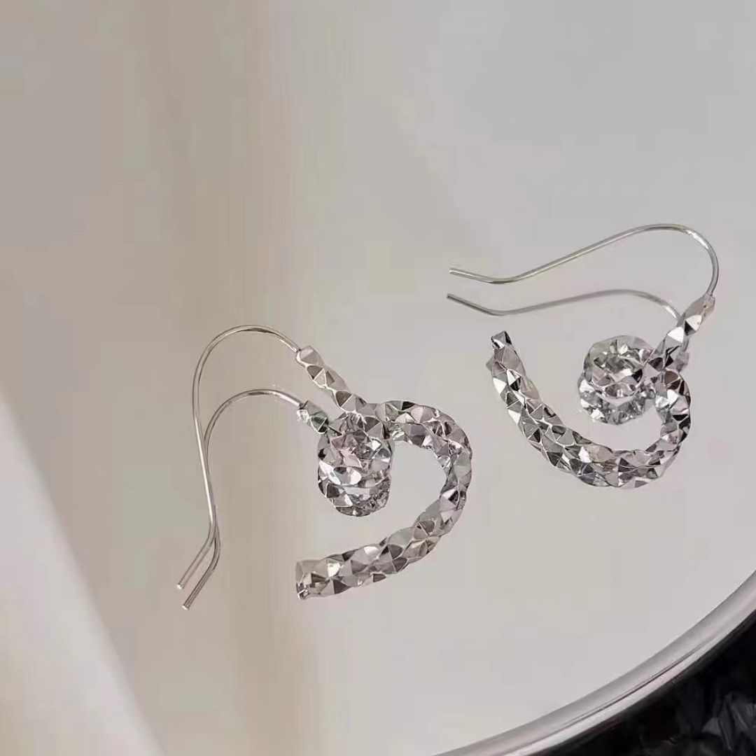 Linear Ripple Studs Earrings