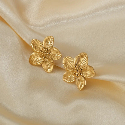 Golden Flower Earrings