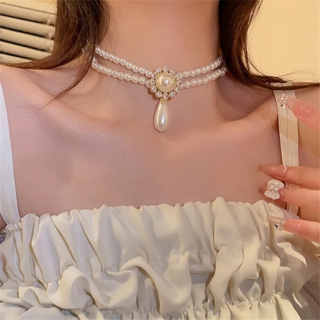 Elegance Cascade Choker Necklace