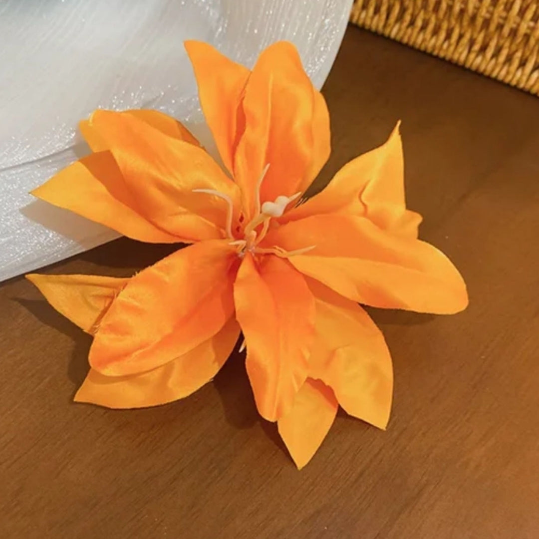 Orange Lily Clip