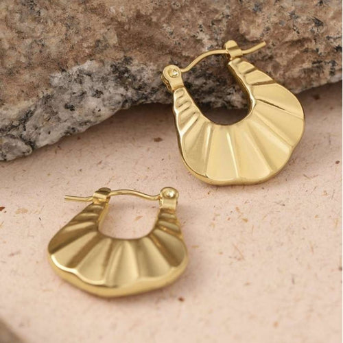Geo Glam Hoops Earrings