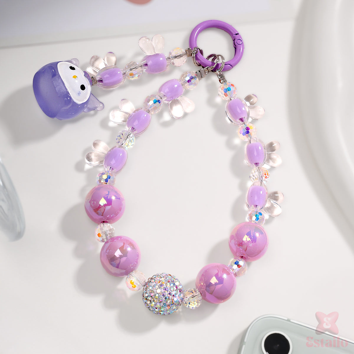 Glitzy Orb  Phone Charm