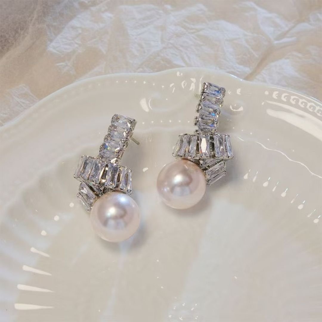 Athena's Grace Pearl Earrings