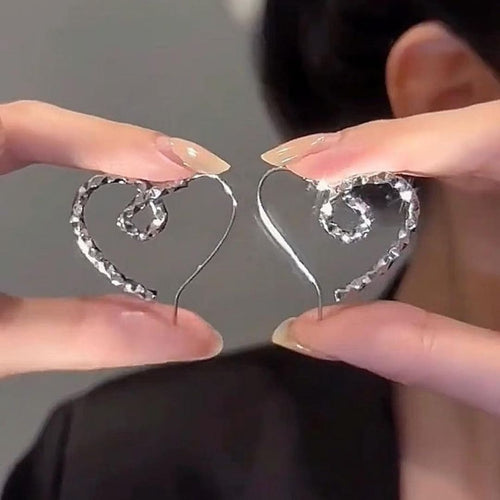Linear Ripple Studs Earrings
