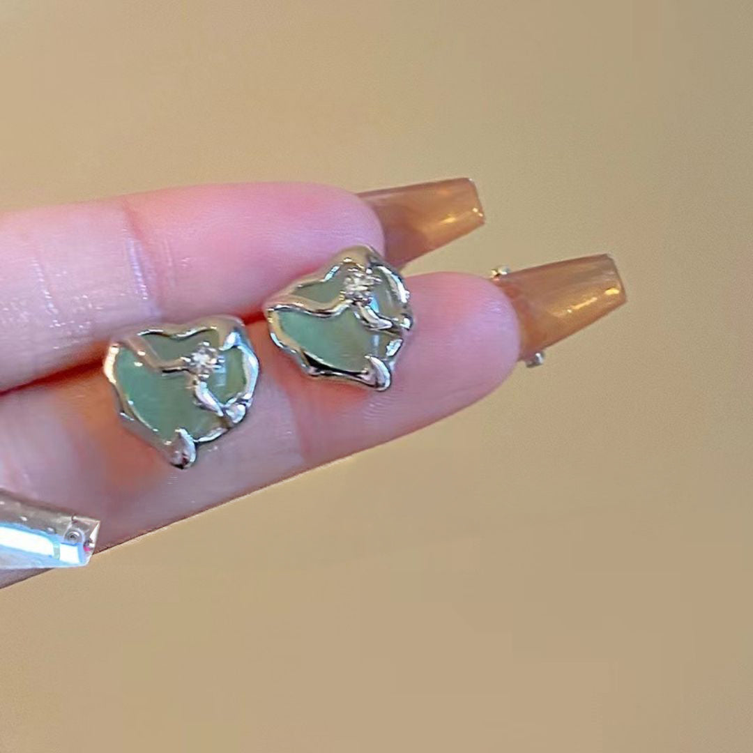 Molten Mint Studs Earrings