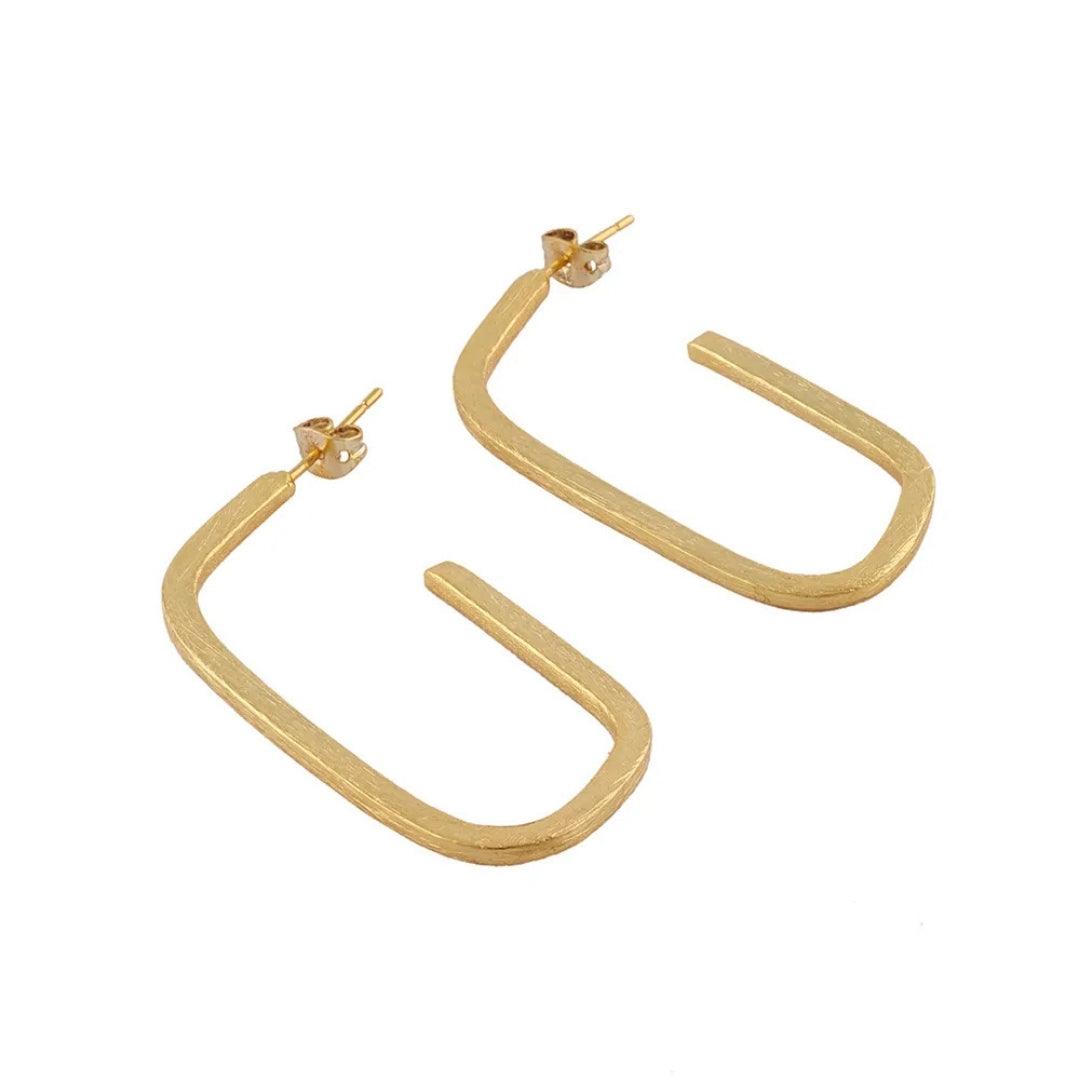 As Pretty As Gold Hoop Earrings