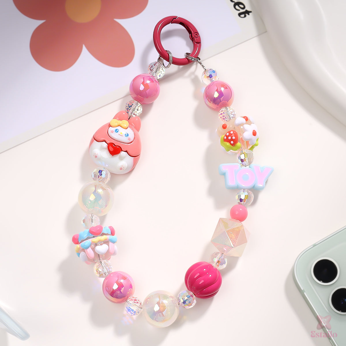 Glitter Joy Phone Charm