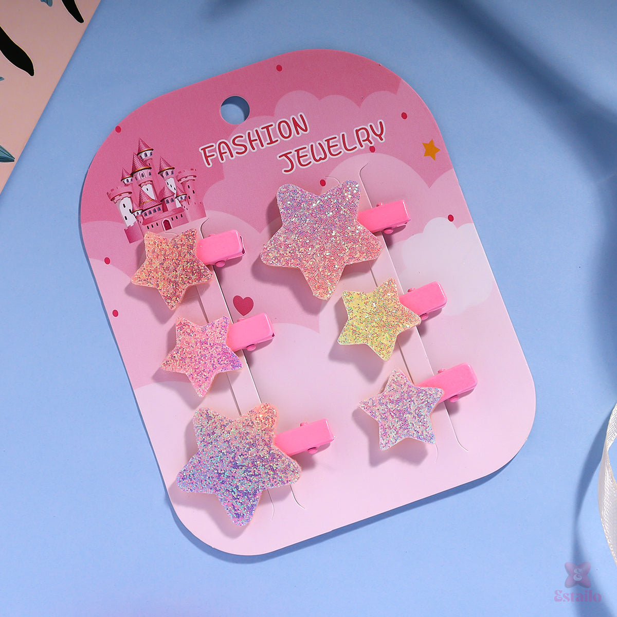 Glitter Galaxy Clips