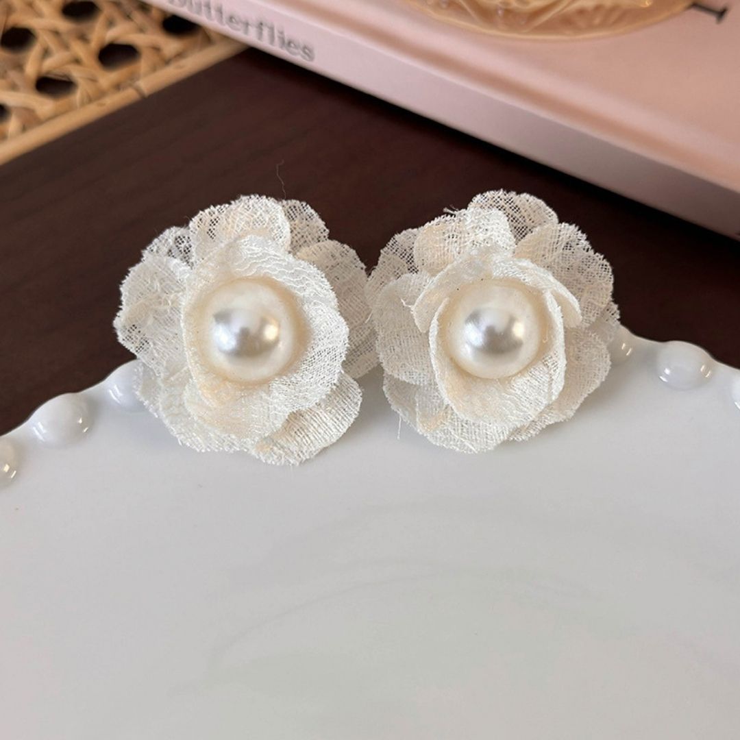 Ivory Bloom Earrings