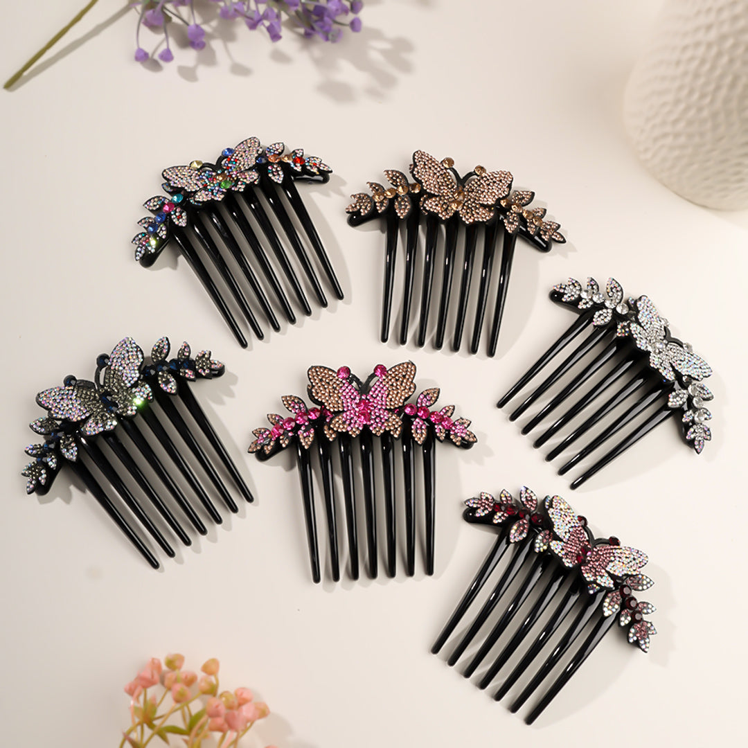 Rhinestone Butterfly Hair Clips (pack of 1)