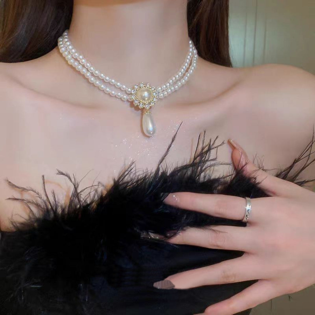Elegance Cascade Choker Necklace