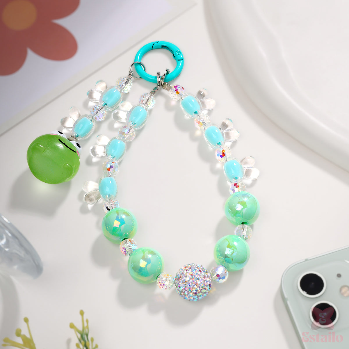 Glow Green Phone Charm