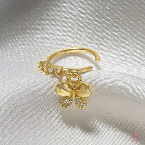 Butterfly Dangle Nose Ring