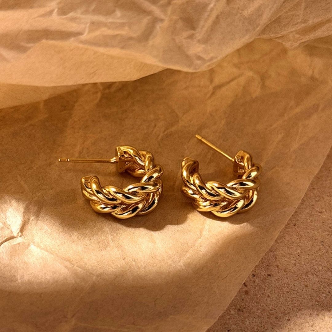 Nexus Gold Minis Hoop Earrings