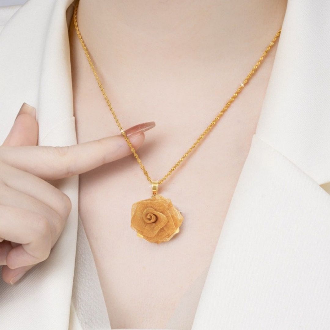 Regent Velvet Rose Necklace