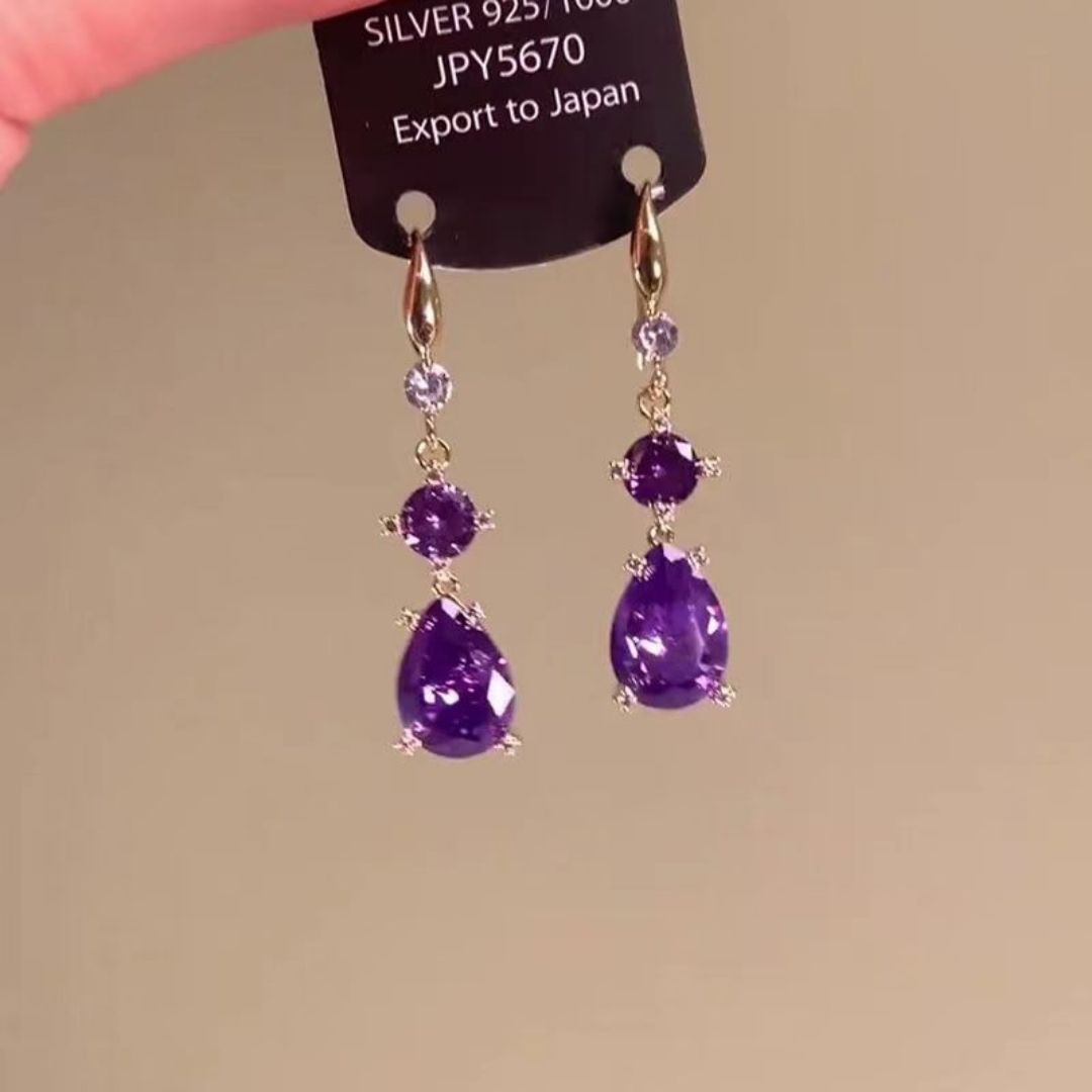Amethyst Royale Drops Earrings
