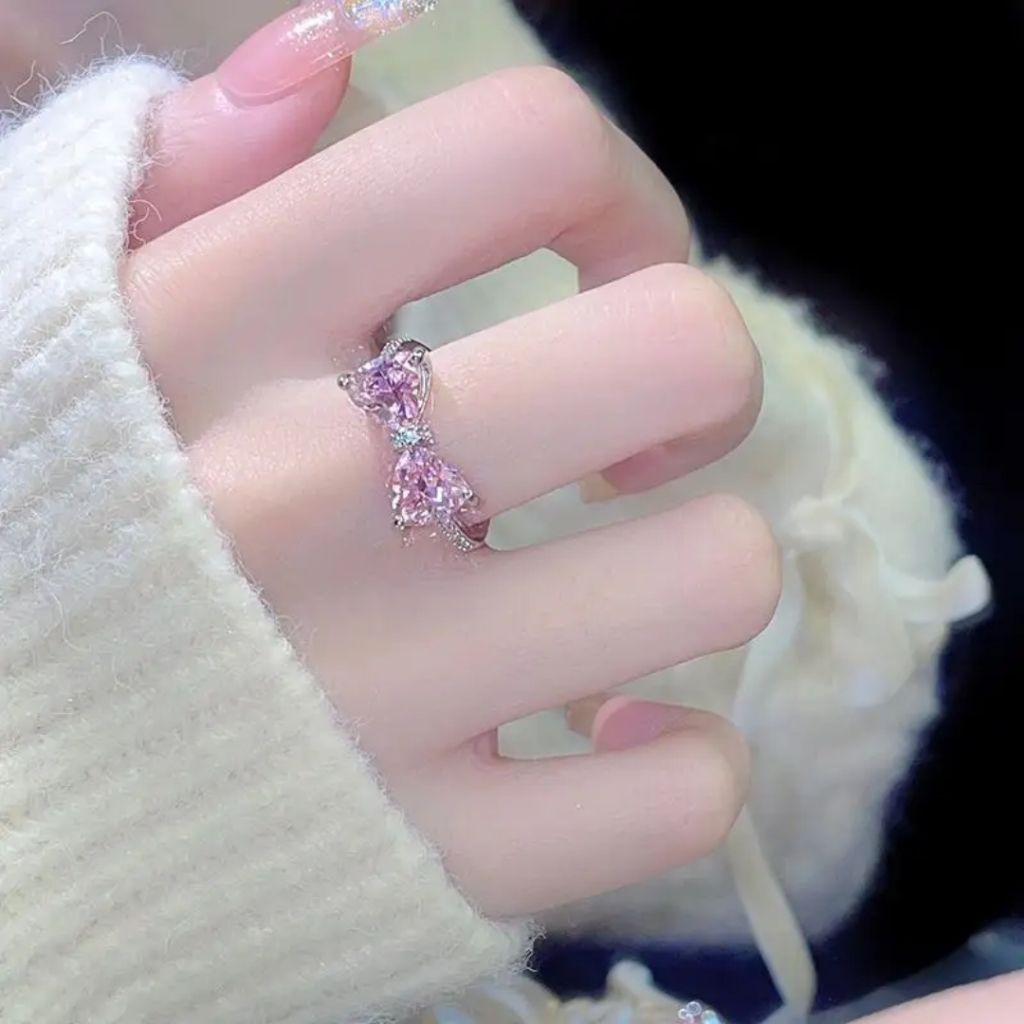 Crystal Gem Butterfly Ring
