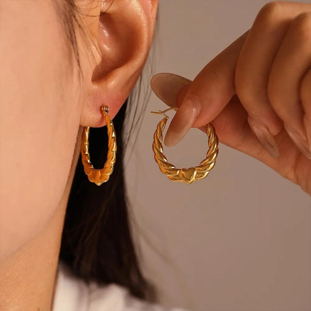 Anti- Tarnish Hoops Earrings