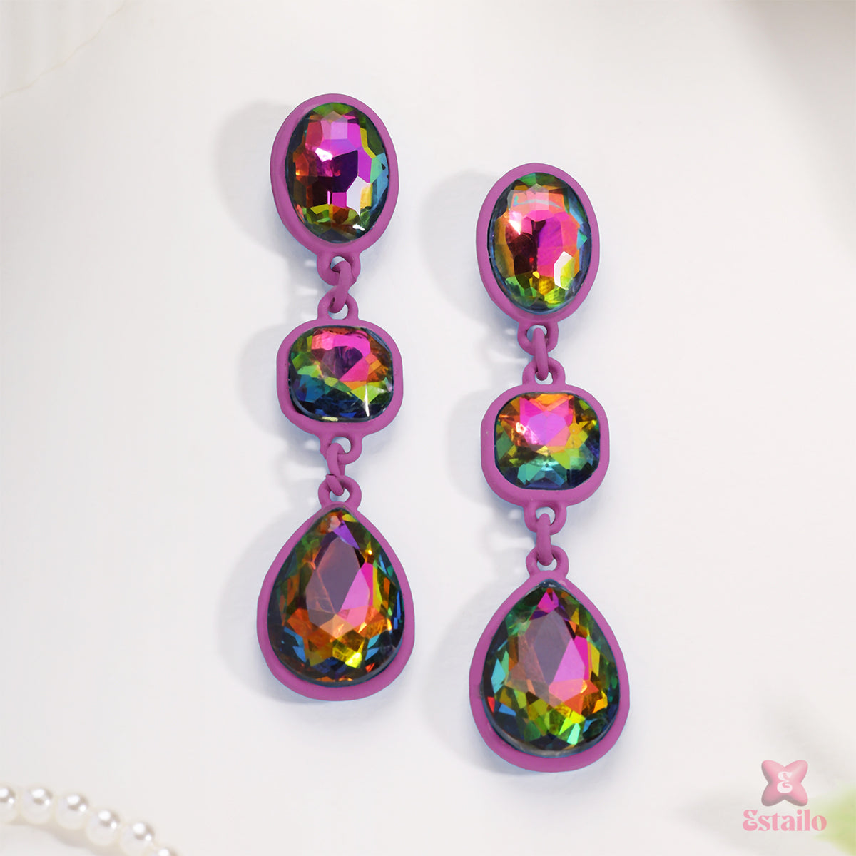 Enchanted Crystal Drops Earring