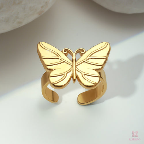 Golden Butterfly Ring