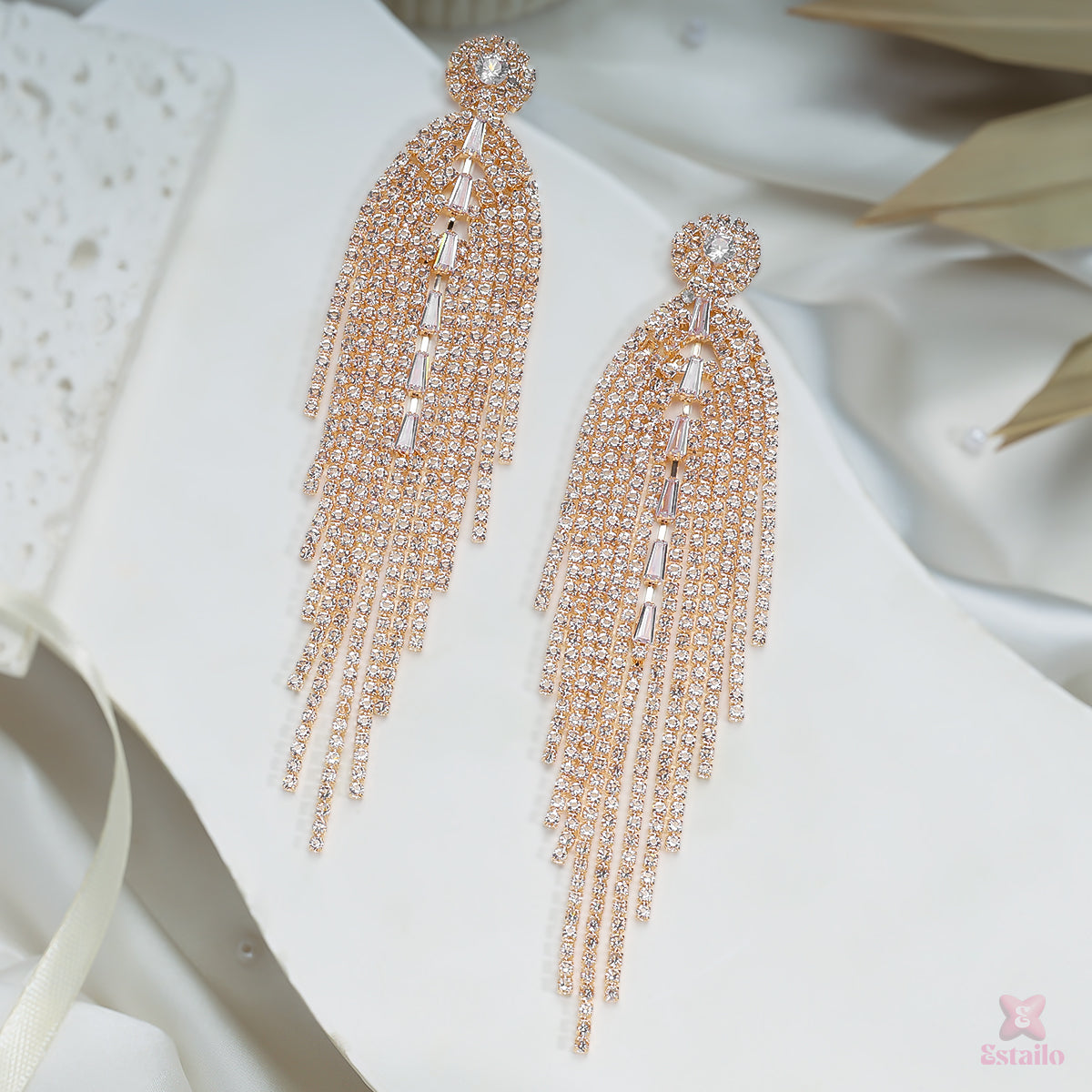 Dazzling Descent Dangles Earring