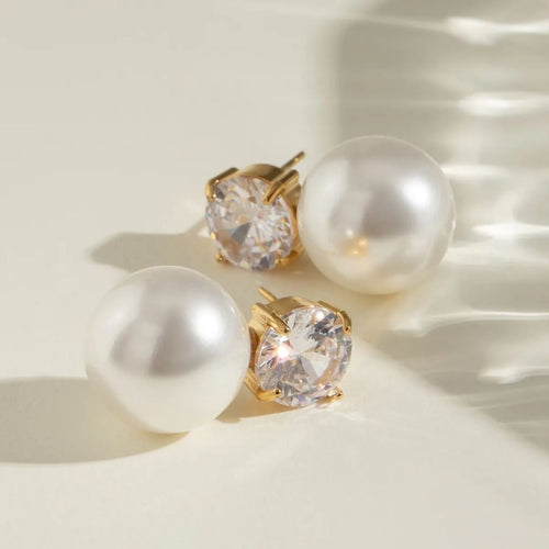 Shell Luxe Stud Earrings