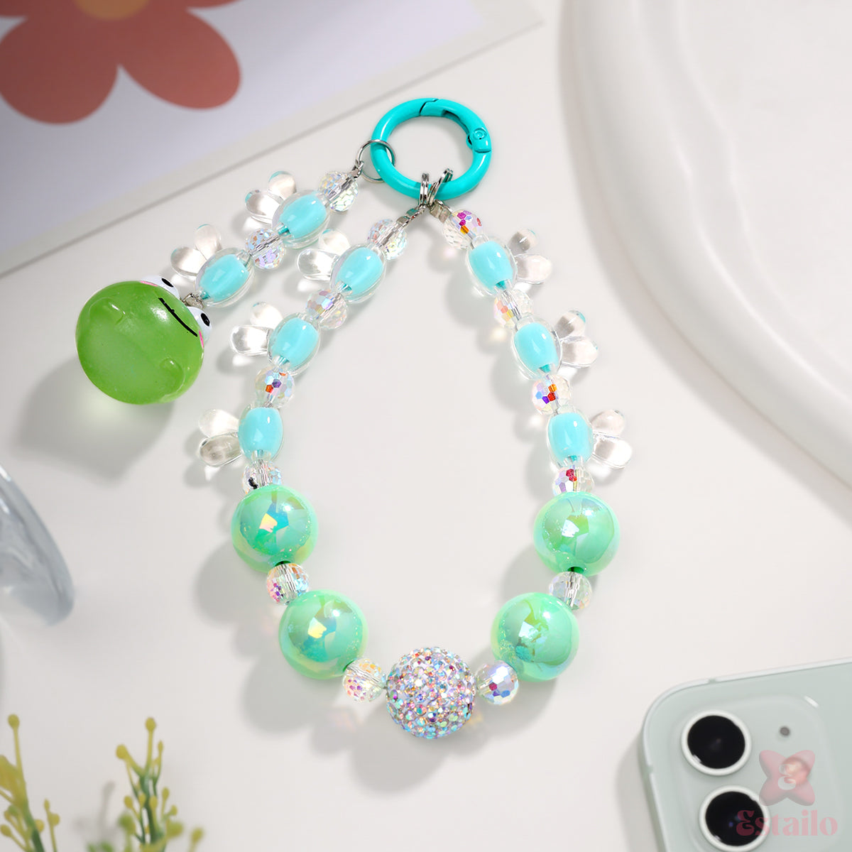 Glow Green Phone Charm