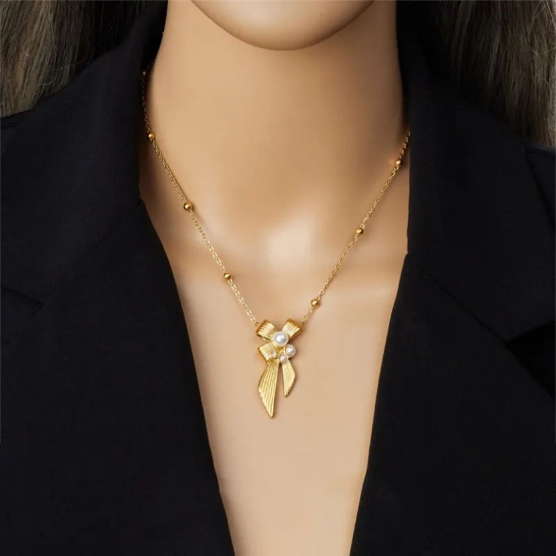 Pearl Bowtique Necklace