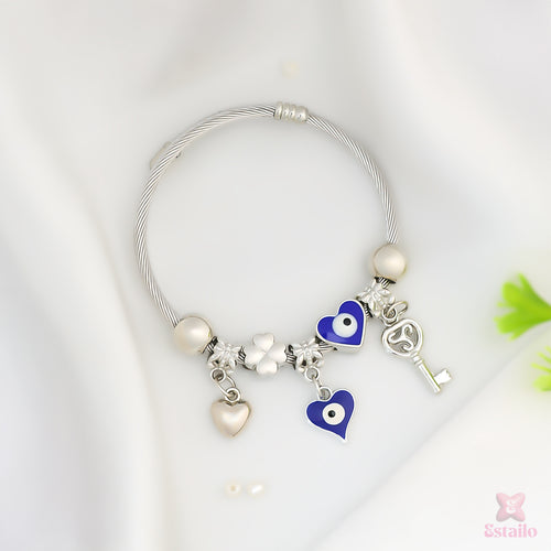 Heart Spell Charm Bracelet