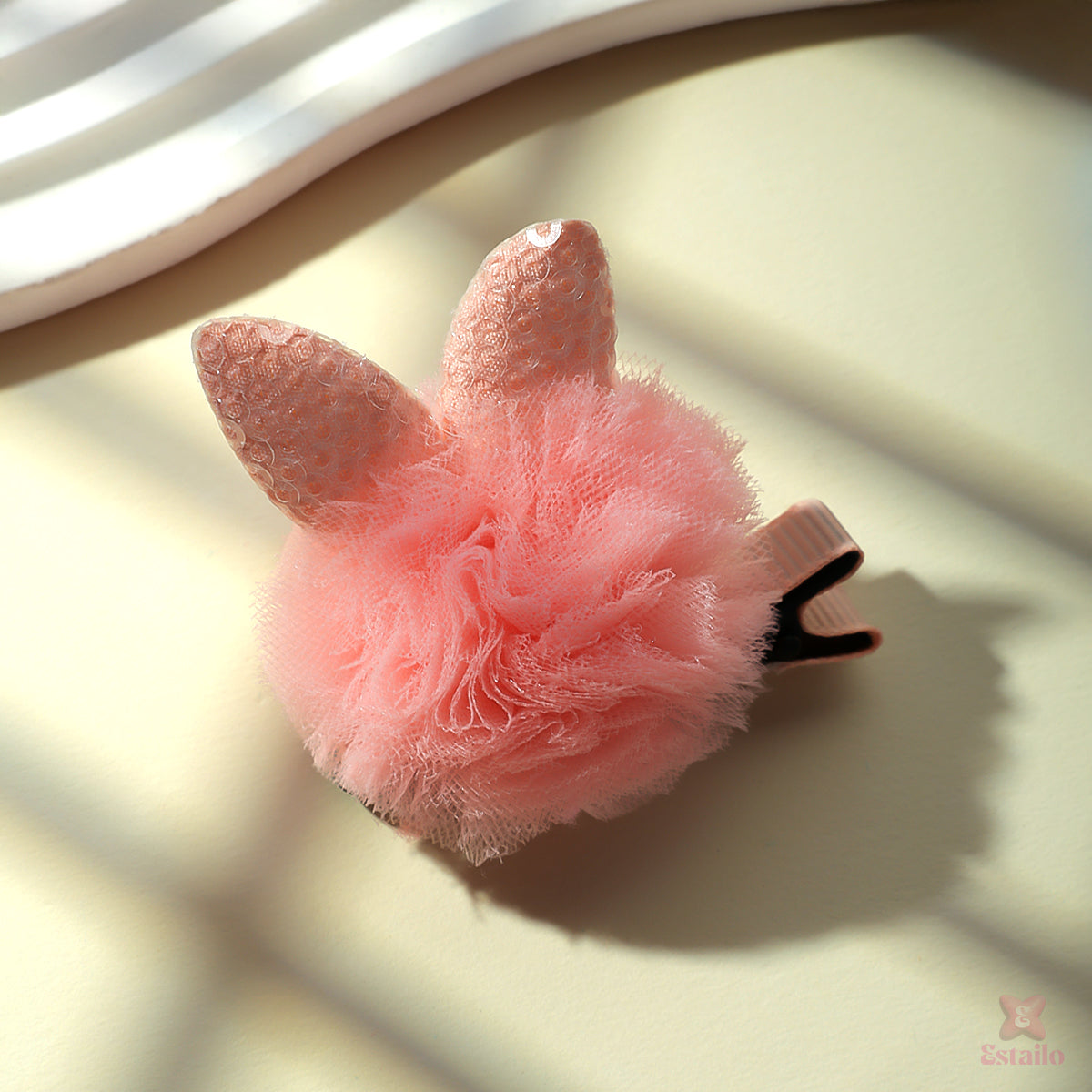 Bunny Puff Hair Clip