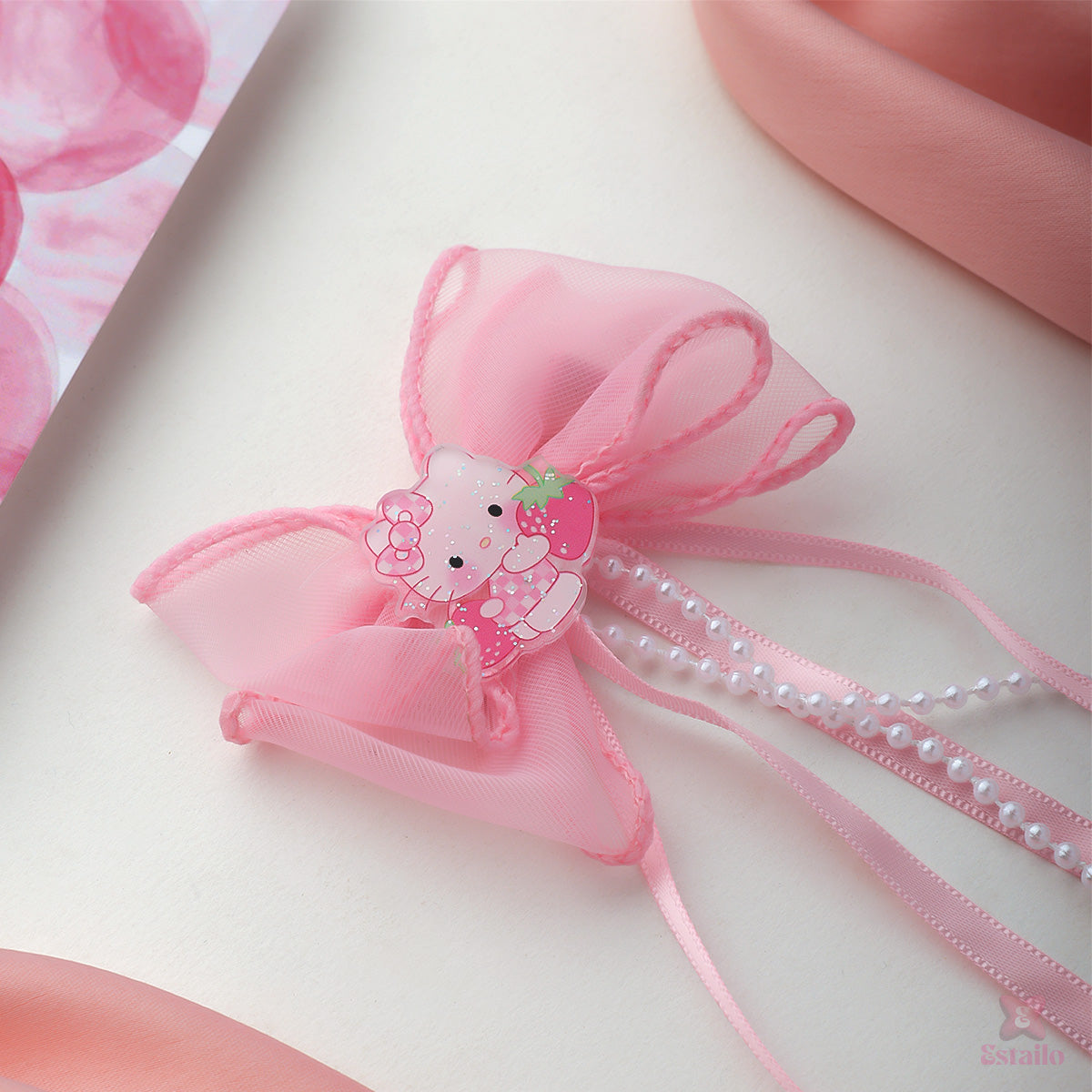 Sweet Bunny Bow Hair Clip
